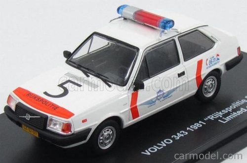 VOLVO  343 RIJKSPOLITIE SCHIPOL AIRPORT POLICE 1981  WHITE ORANGE