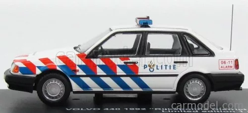 VOLVO  440 RIJKSPOLITIE DISTRICT ALKMAAR POLICE 1992  WHITE BLUE RED