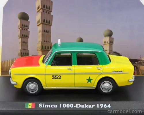 SIMCA  1000 TAXI DAKAR 1964  YELLOW GREEN RED