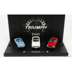   TRIUMPH  COFFRET BOX SET 3X COLLECTION - SPITFIRE MKIII 1962 - STAG MKII 1955 - TR6 1960