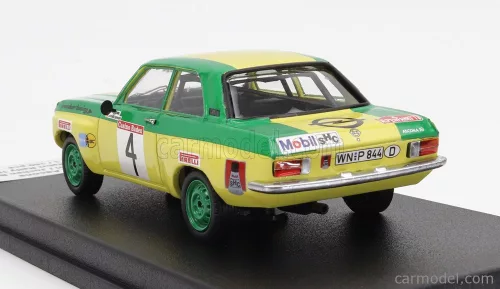 OPEL  ASCONA (night version) N 4 RALLY ALPENFAHRT 1973 W.ROHRL - J.BERGER  YELLOW GREEN