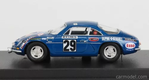 RENAULT  ALPINE A110 N 29 RALLY MONTECARLO 1972 J.HENRY - G.DI NICOLA  BLUE MET