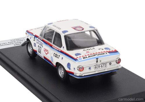 BMW  2002 (night version) N 37 RALLY 1000 LAKES 1974 HEIKKI ENOMAA - MATTI HANKAVAARA  WHITE BLUE RED