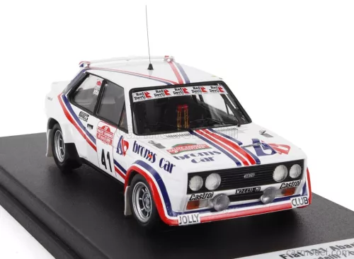 FIAT  131 ABARTH N 41 RALLY SANREMO 1978 ANTONELLA MANDELLI - GIULIA PERNICE  WHITE RED BLUE