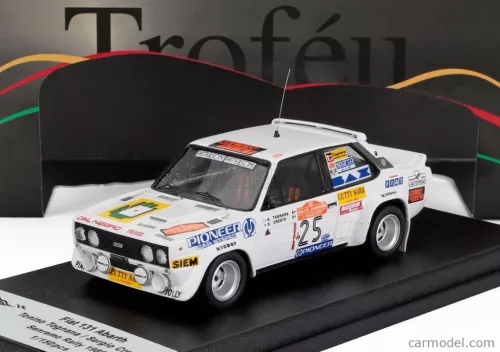 FIAT  131 ABARTH (night version) N 25 RALLY SANREMO 1980 TONINO TOGNANA - SERGIO CRESTO  WHITE