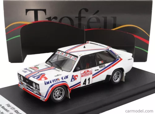 FIAT  131 ABARTH N 41 RALLY SANREMO 1978 ANTONELLA MANDELLI - GIULIA PERNICE  WHITE RED BLUE