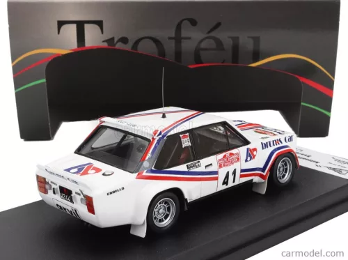FIAT  131 ABARTH N 41 RALLY SANREMO 1978 ANTONELLA MANDELLI - GIULIA PERNICE  WHITE RED BLUE