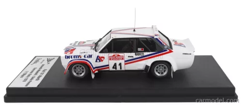 FIAT  131 ABARTH N 41 RALLY SANREMO 1978 ANTONELLA MANDELLI - GIULIA PERNICE  WHITE RED BLUE