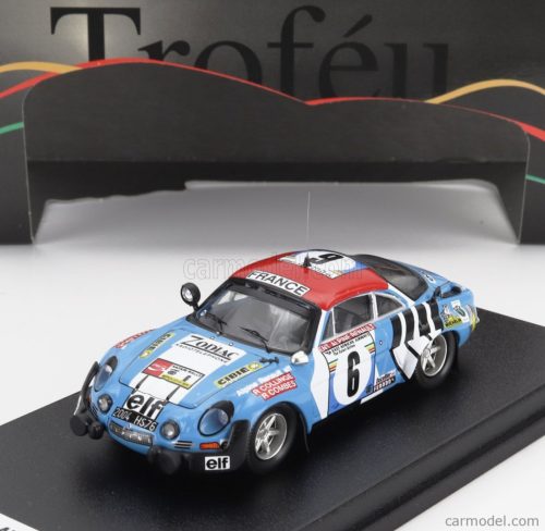 RENAULT  ALPINE A110 (night version) N 6 RALLY EAST AFRICAN SAFARI 1975 ROB COLLINGE - ROB COMBES  LIGHT BLUE