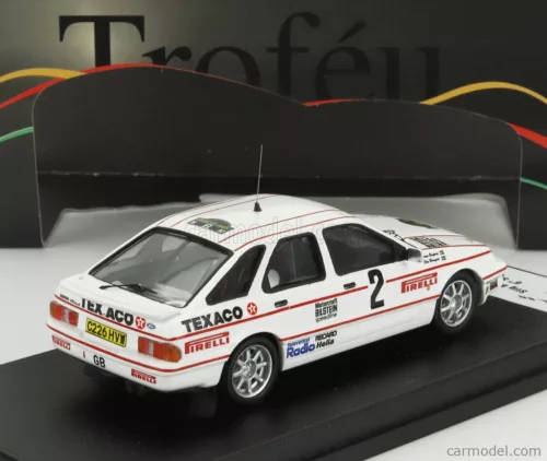 FORD ENGLAND  SIERRA XR 4x4 N 2 RALLY SWEDEN 1987 STIG BLOMQVIST - BRUNO BERGLUND  WHITE RED