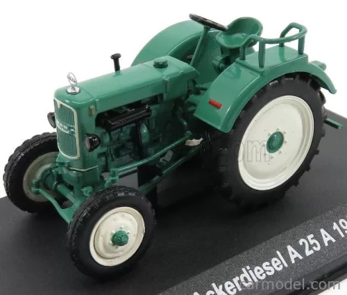 MAN  ACKERDIESEL A25A TRACTOR 1956 - CON VETRINA - WITH SHOWCASE  GREEN WHITE