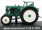 MAN  ACKERDIESEL A25A TRACTOR 1956 - CON VETRINA - WITH SHOWCASE  GREEN WHITE