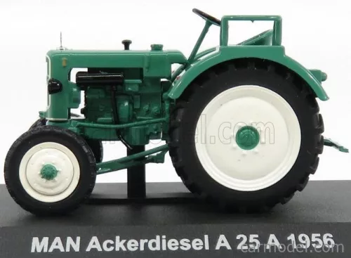 MAN  ACKERDIESEL A25A TRACTOR 1956 - CON VETRINA - WITH SHOWCASE  GREEN WHITE