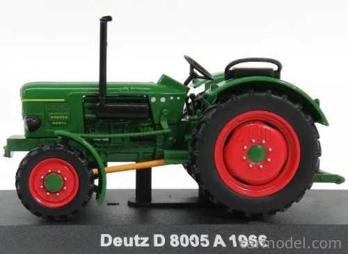 DEUTZ  D8005A TRACTOR 1966 - CON VETRINA - WITH SHOWCASE  GREEN RED
