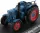 LANZ  BULLDOG D4016 TRACTOR 1957 - CON VETRINA - WITH SHOWCASE  BLUE RED