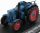 LANZ  BULLDOG D4016 TRACTOR 1957 - CON VETRINA - WITH SHOWCASE  BLUE RED