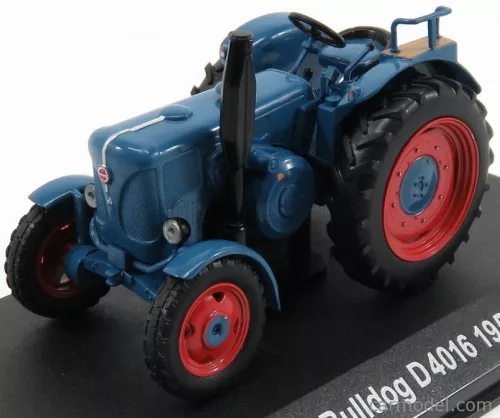 LANZ  BULLDOG D4016 TRACTOR 1957 - CON VETRINA - WITH SHOWCASE  BLUE RED