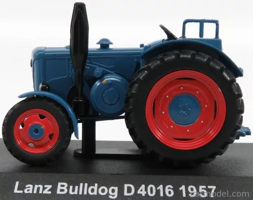 LANZ  BULLDOG D4016 TRACTOR 1957 - CON VETRINA - WITH SHOWCASE  BLUE RED