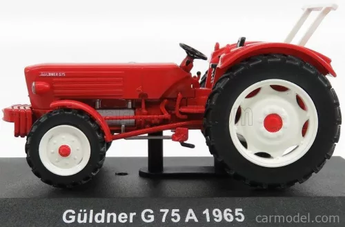GULDNER  G75A TRACTOR 1965 - CON VETRINA - WITH SHOWCASE  RED WHITE