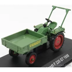   FENDT  F220GT TRACTOR TRUCK 1958 - CON VETRINA - WITH SHOWCASE  GREEN RED