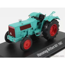   HANOMAG  BRILLANT 601 TRACTOR GERMANY 1967 - CON VETRINA - WITH SHOWCASE  VERY LIGHT GREEN