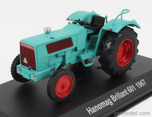 HANOMAG  BRILLANT 601 TRACTOR GERMANY 1967 - CON VETRINA - WITH SHOWCASE  VERY LIGHT GREEN