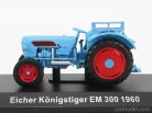 EICHER  KONIGSTIGER EM300 TRACTOR 1960 - CON VETRINA - WITH SHOWCASE  LIGHT BLUE