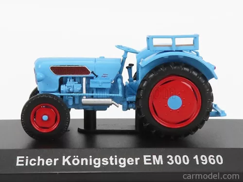 EICHER  KONIGSTIGER EM300 TRACTOR 1960 - CON VETRINA - WITH SHOWCASE  LIGHT BLUE
