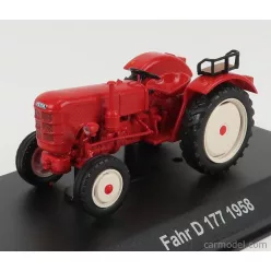   FAHR  D177 TRACTOR 1958 - CON VETRINA - WITH SHOWCASE  ORANGE