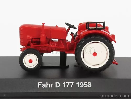 FAHR  D177 TRACTOR 1958 - CON VETRINA - WITH SHOWCASE  ORANGE
