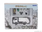 MITSUBISHI  FUSO TRUCK TRASPORTO E RACCOLTA RIFIUTI 2-ASSI 2017 WITH FIGURE AND ACCESSORIES  WHITE