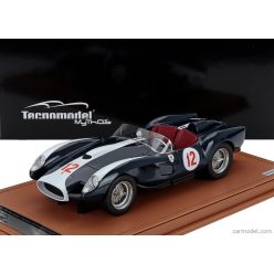   FERRARI  250TR 3.0L V12 PONTOON FENDER TESTAROSSA SPIDER TEAM ASKOLIN N 12 3rd ELAINTARHANAJO RACE 1958 CURT LINCOLN  BLUE WHITE