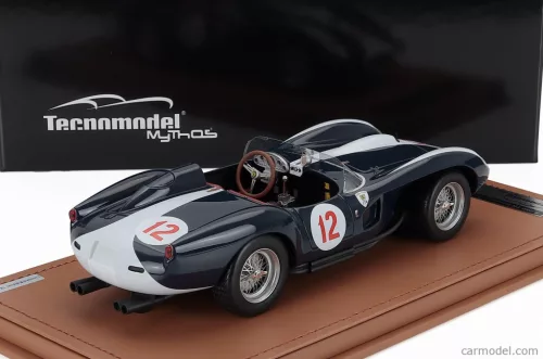 FERRARI  250TR 3.0L V12 PONTOON FENDER TESTAROSSA SPIDER TEAM ASKOLIN N 12 3rd ELAINTARHANAJO RACE 1958 CURT LINCOLN  BLUE WHITE