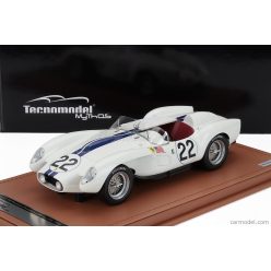   FERRARI  250TR 3.0L V12 PONTOON FENDER TESTAROSSA SPIDER TEAM ED HUGUS N 22 24h LE MANS 1958 ED HUGUS - RAY ERNIE ERICKSON  WHITE BLUE