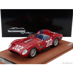   FERRARI  250TR TESTAROSSA 3.0L V12 SPIDER N 202 TARGA FLORIO 1960 CLIFF ALLISON - RICHIE GINTHER - GIULIO CABIANCA  RED