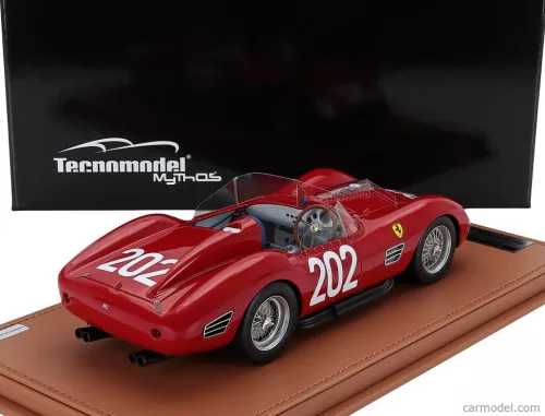 FERRARI  250TR TESTAROSSA 3.0L V12 SPIDER N 202 TARGA FLORIO 1960 CLIFF ALLISON - RICHIE GINTHER - GIULIO CABIANCA  RED