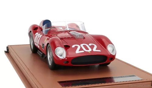 FERRARI  250TR TESTAROSSA 3.0L V12 SPIDER N 202 TARGA FLORIO 1960 CLIFF ALLISON - RICHIE GINTHER - GIULIO CABIANCA  RED