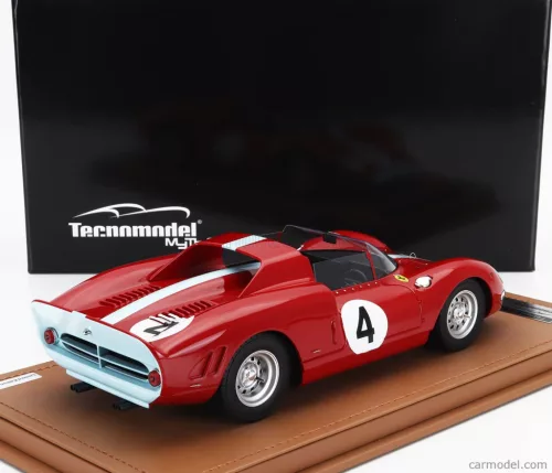 FERRARI  275 P2 SPIDER TEAM MARANELLO CONCESSIONARIES N 4 1000km NURBURGRING 1965 GRAHAM HILL - JACKIE STEWART  RED