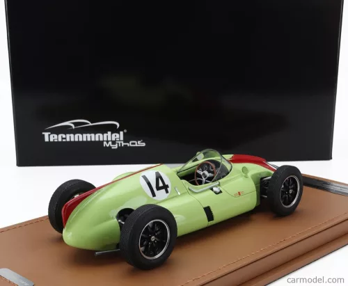 COOPER  F1  T51 N 14 BRITISH GP 1960 OLIVIER GENDEBIEN  LIGHT GREEN RED