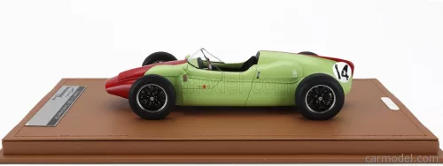 COOPER  F1  T51 N 14 BRITISH GP 1960 OLIVIER GENDEBIEN  LIGHT GREEN RED