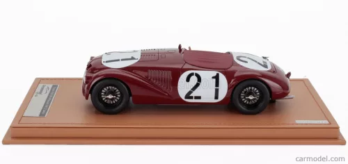 FERRARI  125S SPIDER N 21 2nd 12h PESCARA 1947 FRANCO CORTESE  ROSSO MUGELLO - RED