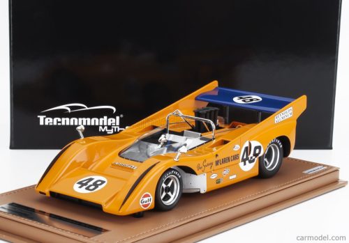 McLAREN  M8D CAN-AM N 48 WINNER MONT TREMBLANT 1970 DAN GURNEY - CON VETRINA - WITH SHOWCASE  ORANGE