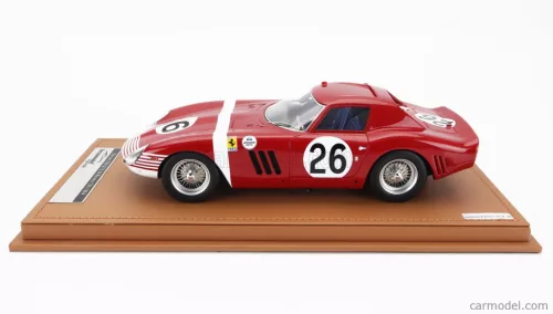 FERRARI  250 GTO 64 3.0L V12 N 26 WINNER 12h REIMS 1964 NINO VACCARELLA - PEDRO RODRIGUEZ  RED WHITE