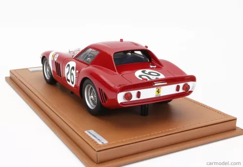 FERRARI  250 GTO 64 3.0L V12 N 26 WINNER 12h REIMS 1964 NINO VACCARELLA - PEDRO RODRIGUEZ  RED WHITE