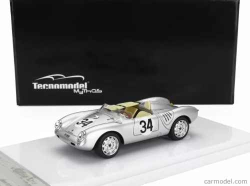 PORSCHE  550A TEAM PORSCHE KG N 34 24h LE MANS 1957 C.STOREZ - E.CRAWFORD  SILVER