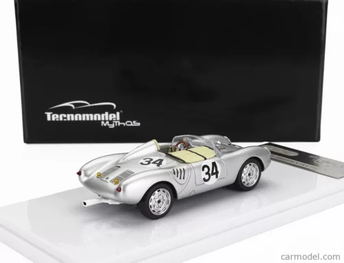 PORSCHE  550A TEAM PORSCHE KG N 34 24h LE MANS 1957 C.STOREZ - E.CRAWFORD  SILVER