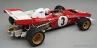 FERRARI  F1   312B2 N 3 ZANDVOORT GP (with pilot figure) 1971 CLAY REGAZZONI - CON VETRINA - WITH SHOWCASE  RED WHITE