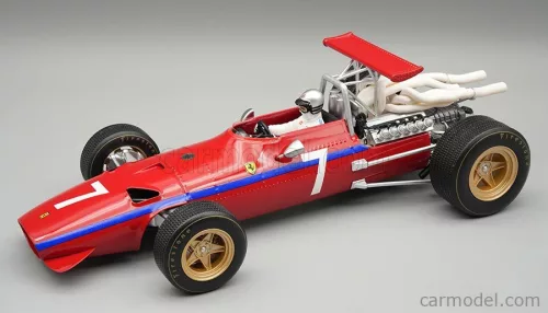 FERRARI  F1  312 SCUDERIA FERRARI N 7 WATKINS GLEN GP (with pilot figure) 1968 DEREK BELL  RED