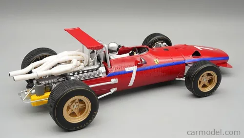 FERRARI  F1  312 SCUDERIA FERRARI N 7 WATKINS GLEN GP (with pilot figure) 1968 DEREK BELL  RED