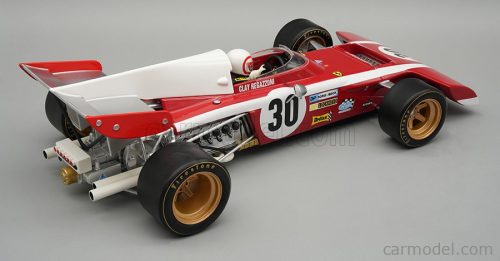 FERRARI  F1  312B2 N 30 PROVA BELGIUM GP (with pilot figure) 1971 CLAY REGAZZONI  RED WHITE